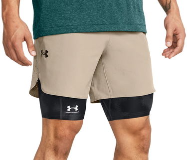 Šortky Under Armour Peak Woven 2-in-1 Training Shorts Béžová | 1376782-203, 0