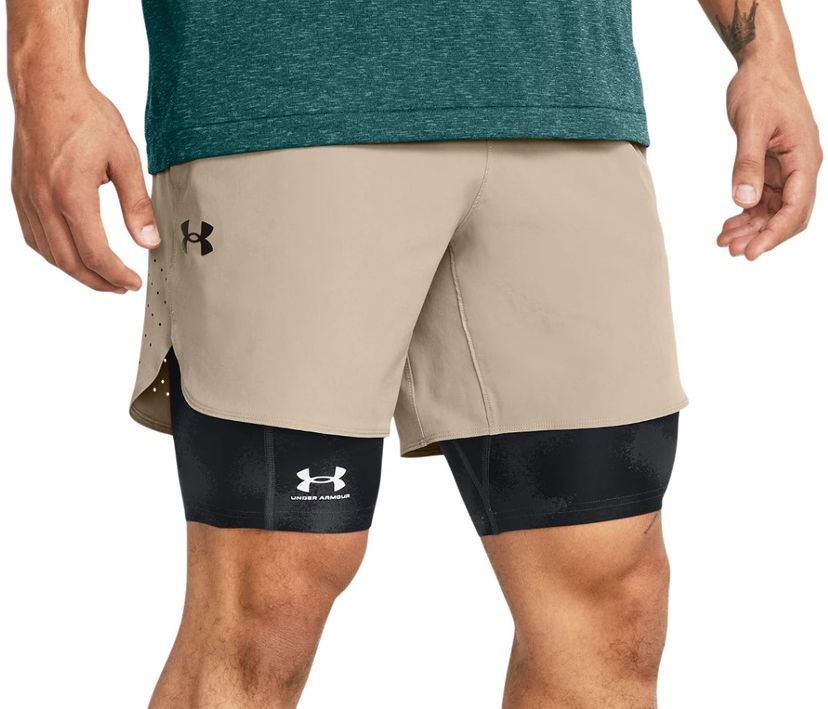 Šortky Under Armour Peak Woven 2-in-1 Training Shorts Béžová | 1376782-203