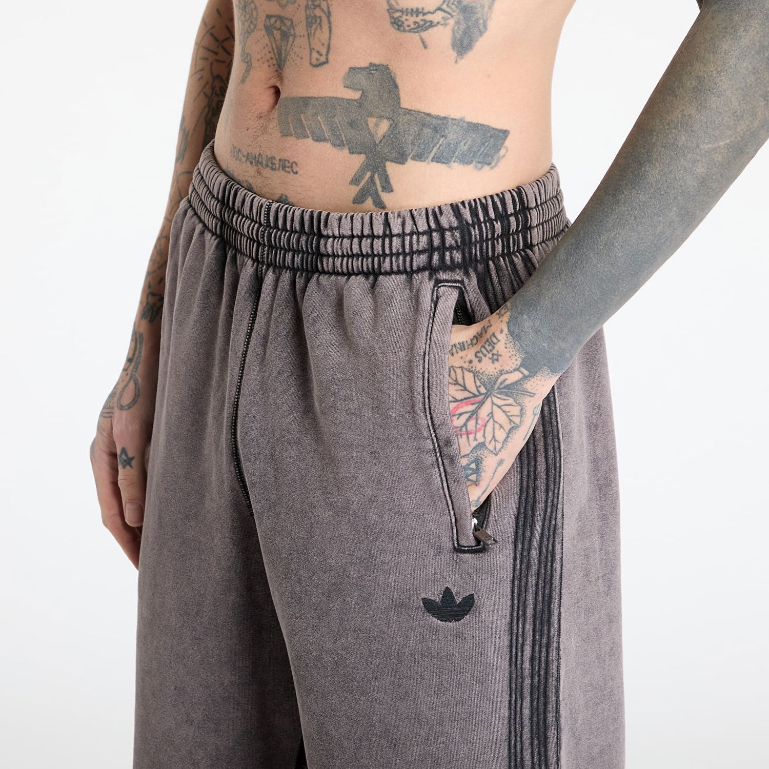 Tepláky adidas Originals adidas Premium Essentials Retro Washed Open Hem Sweatpants Fialová | JD0217, 1