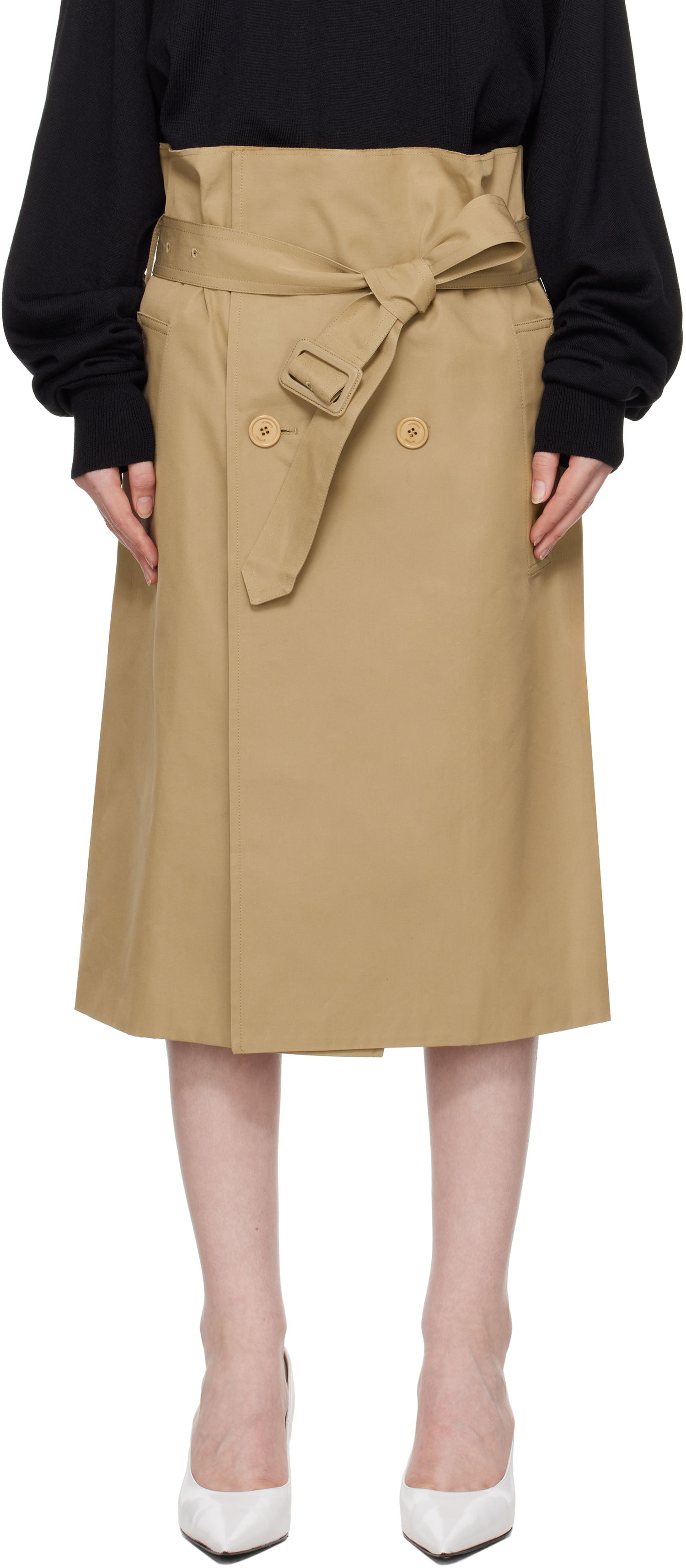 Sukňa VETEMENTS Vetements Deconstructed Midi Skirt Béžová | WA66SK400S, 0