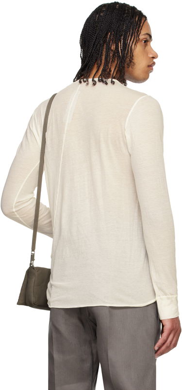 Tričko Rick Owens Rick Owens Hollywood Basic Long Sleeve T-Shirt Béžová | RU01E5252 UC, 2