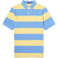 Block Stripe Polo Shirt "Fall Yellow/Summer Blue"