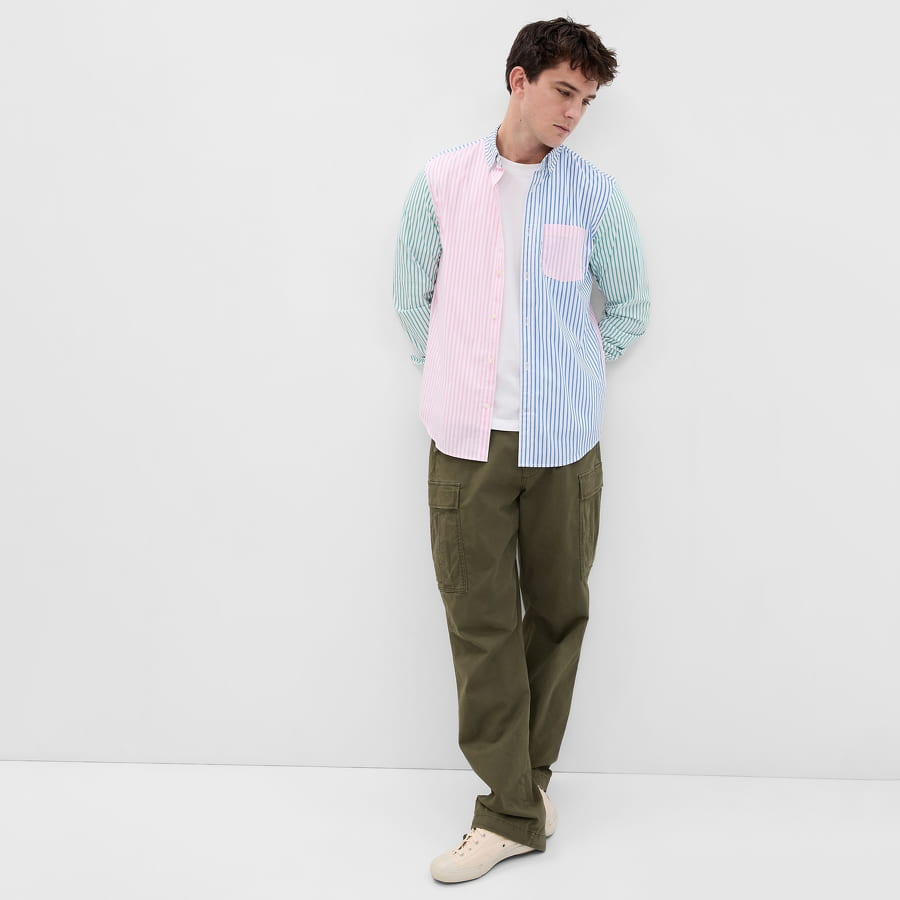 Košeľa GAP Ecocoolmax Poplin Shirt Ružová | 585699-10, 0