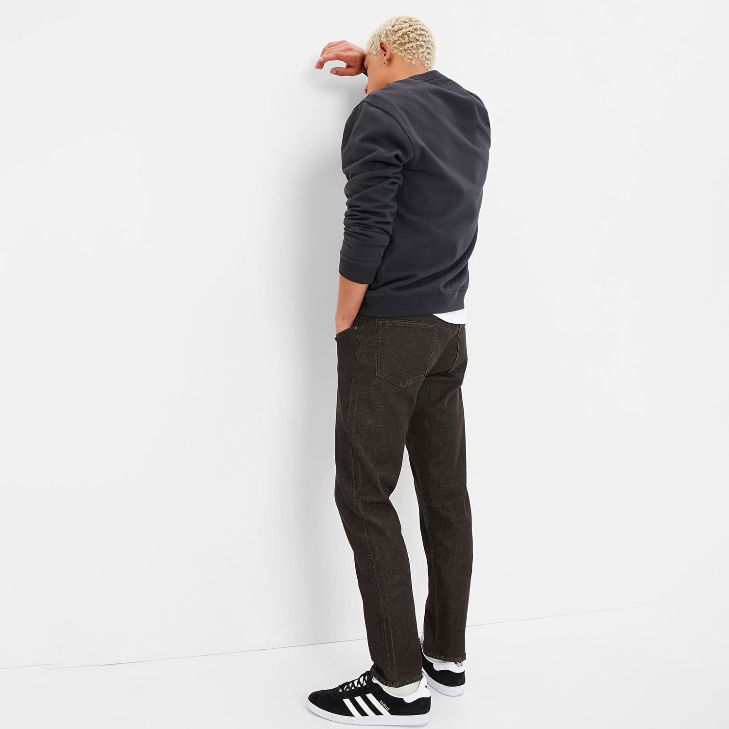 Nohavice GAP Pants Denim Pants Slim Black Wash W34/L32 Čierna | 455579-00, 1