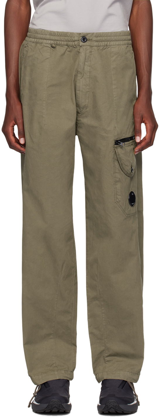 Khaki Microreps Cargo Pants