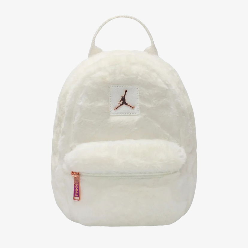 Batoh Jordan Faux Fur Mini Backpack Biela | 2A9006-782