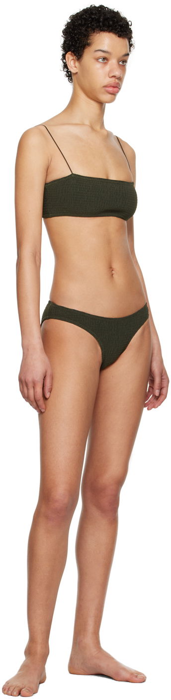 Plavky TOTEME TOTEME Smocked Bikini Zelené | 232-899-795 / 232-878-795, 3