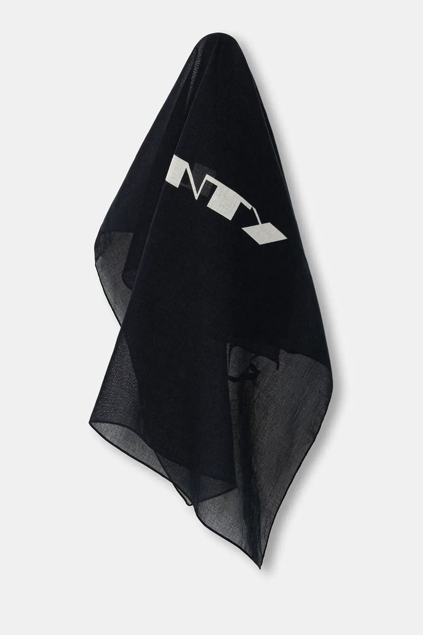 Šál Rick Owens Rick Owens DRKSHDW Cotton Printed Opera Bandana Čierna | DA02E7471.SCAEP2