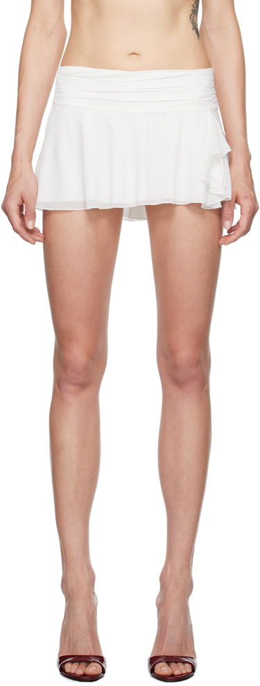Sukňa GUIZIO Guizio Slit Mini Skirt Biela | P24311W096, 0