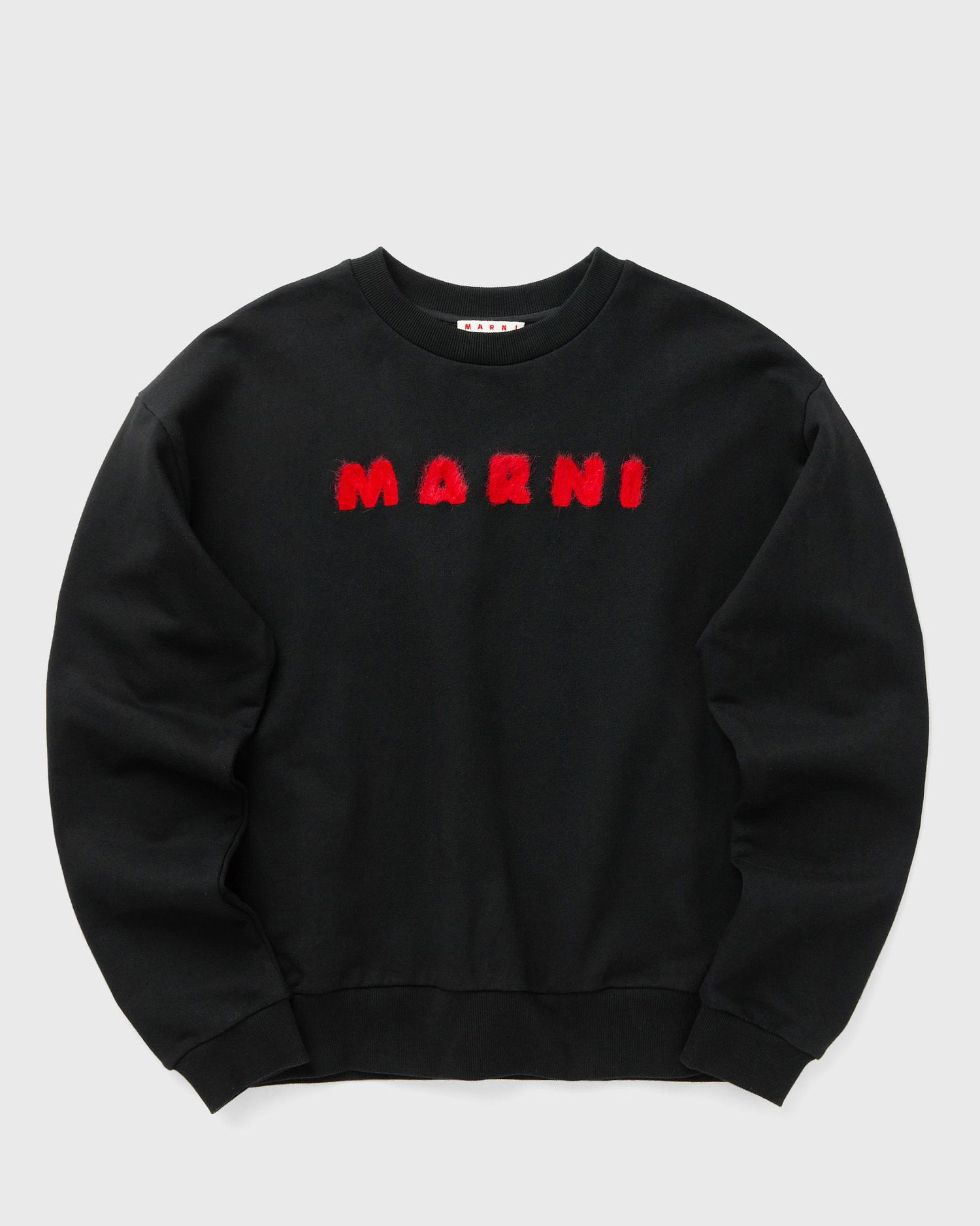 Mikina Marni Marni Faux Fur Logo Sweatshirt Čierna | FUMU0074S4-00N99, 0