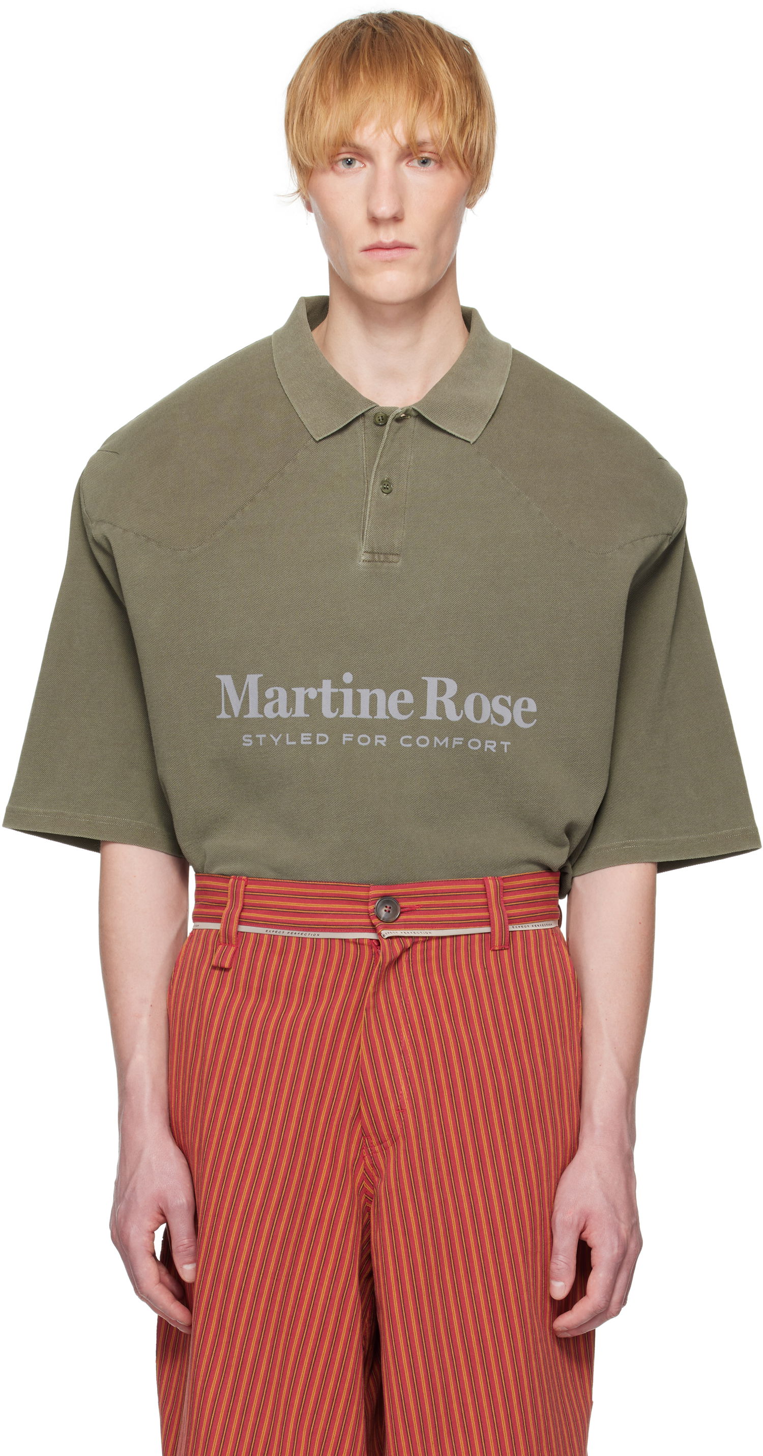 Polo tričko Martine Rose Martine Rose Padded Polo Zelené | 654JE02411L, 0