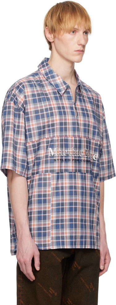 Košeľa Martine Rose Martine Rose Zip Polo Modrá | 464WS19519, 1