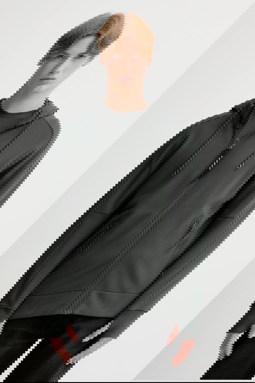 Mikina C.P. Company C.P. Company Smooth Hooded Zip-Up Sweatshirt Zelené | 19CMSS715A005086W, 0