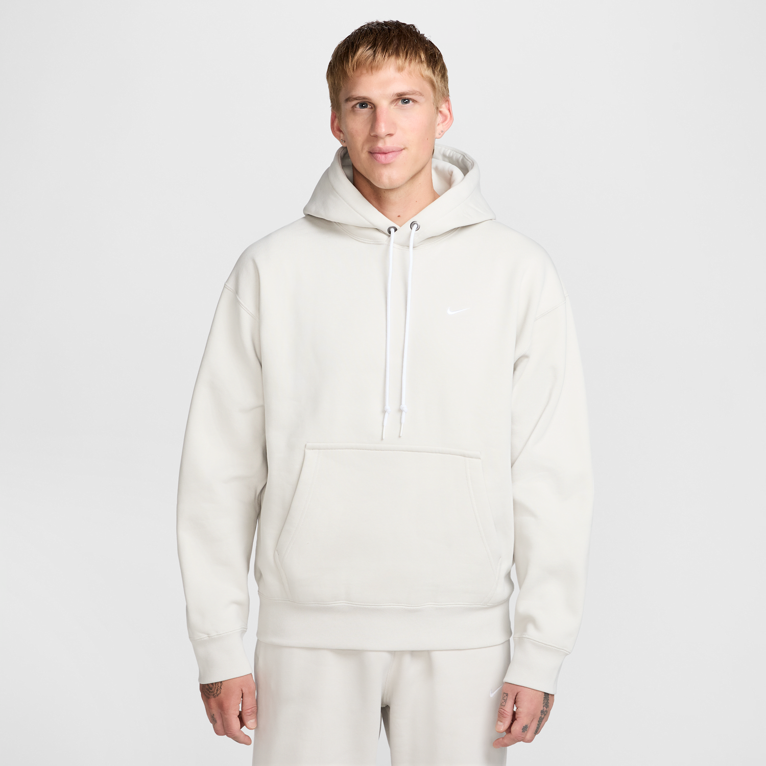 Mikina Nike Solo Swoosh Fleece Hoodie Béžová | DX1355-072, 1