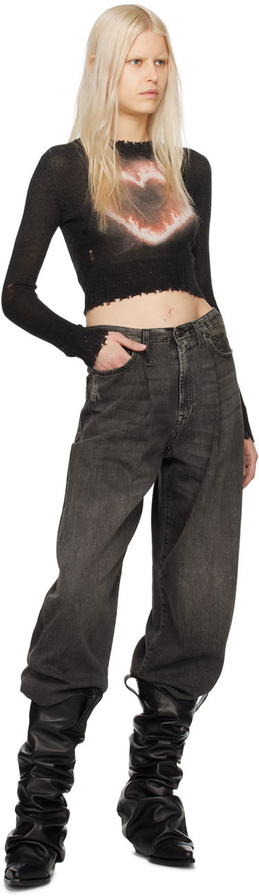 Džínsy R13 R13 Damon Pleated Jeans Šedá | R13W3147-D019A, 3