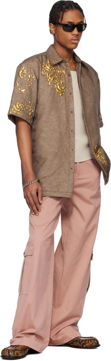 Košeľa Dries Van Noten Dries Van Noten Graphic Hardware Shirt Hnedá | 251-020752-1501, 3