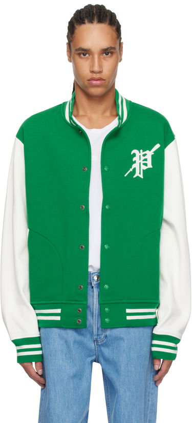 Bomber bunda Polo by Ralph Lauren Ralph Lauren Fleece Graphic Baseball Bomber Jacket Zelené | 710964712001, 0