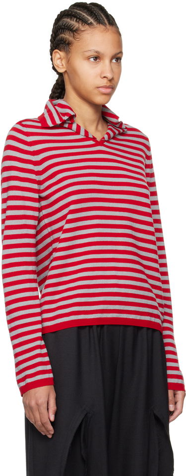 Sveter Comme des Garçons Comme des Garçons Girl Striped Sweater Červená | NM-N002-051, 1