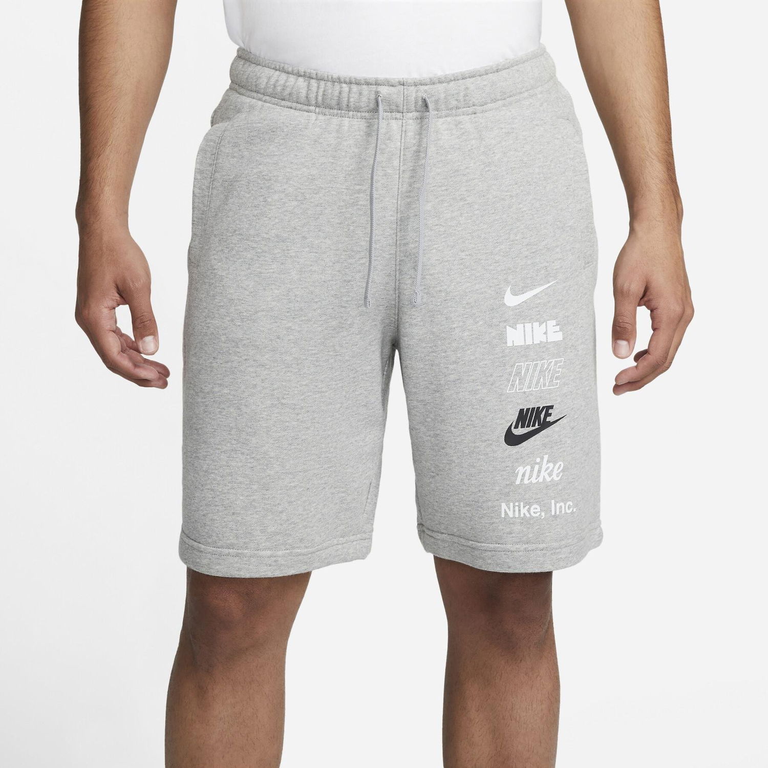 Šortky Nike French Terry Mlogo Shorts Šedá | FB8830-063, 0