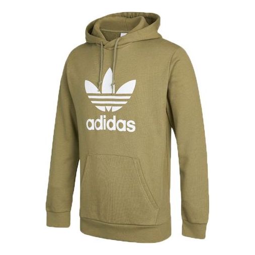 Mikina adidas Originals Trefoil Hoody with Large Logo Zelené | HE4952, 0