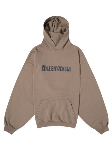 Mikina Balenciaga Popover Hoodie Hnedá | 729361-TNVL2-7761