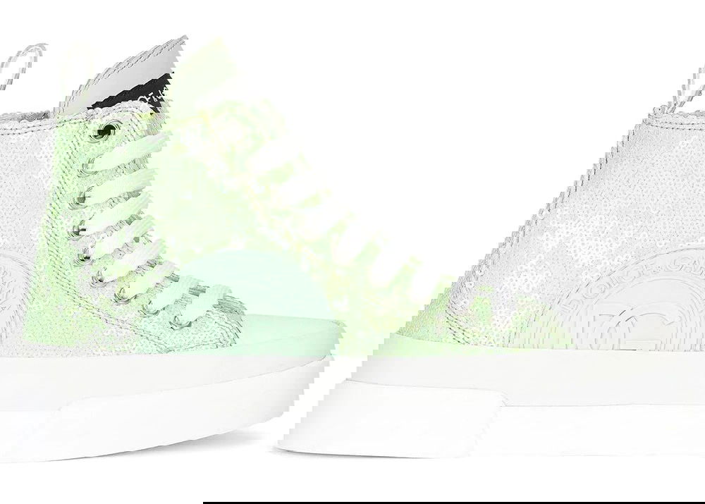 Portofino High Top Sequin Lime Green W