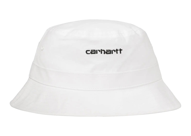 Klobúk Carhartt WIP Script Bucket Hat Biela | I029937_00A_XX