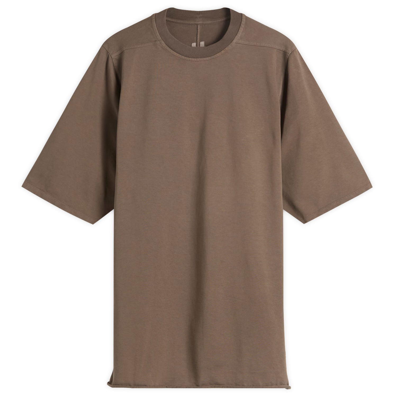 Tričko Rick Owens Jumbo T-Shirt Hnedá | RR02E1274-RIG-34, 1