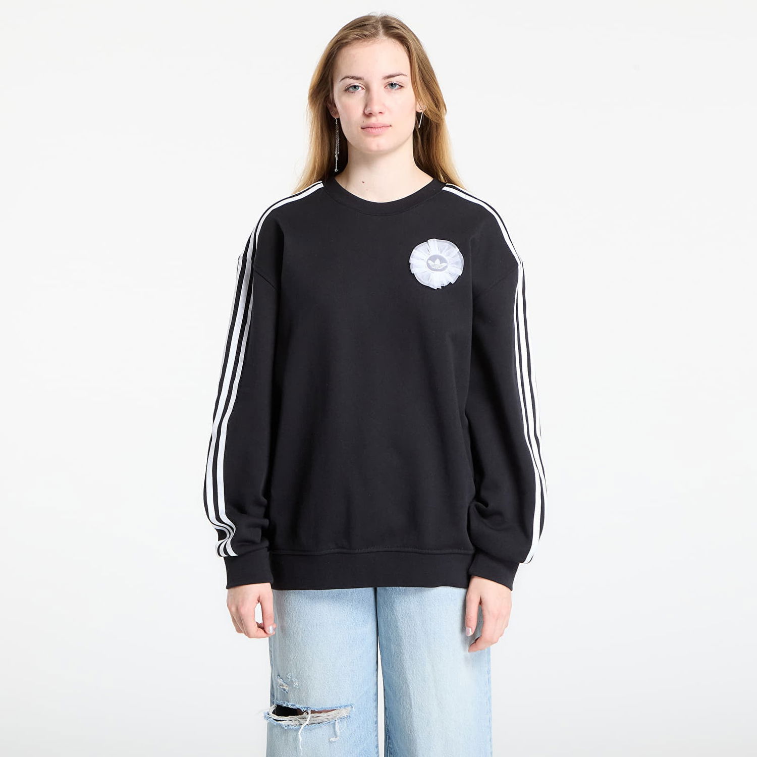 Mikina adidas Originals Branding Crew Sweatshirt Čierna | KS6470, 0