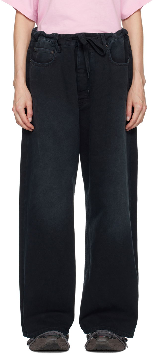 Džínsy Balenciaga Navy Oversized Baggy Jeans Čierna | 786643 TNW11, 0