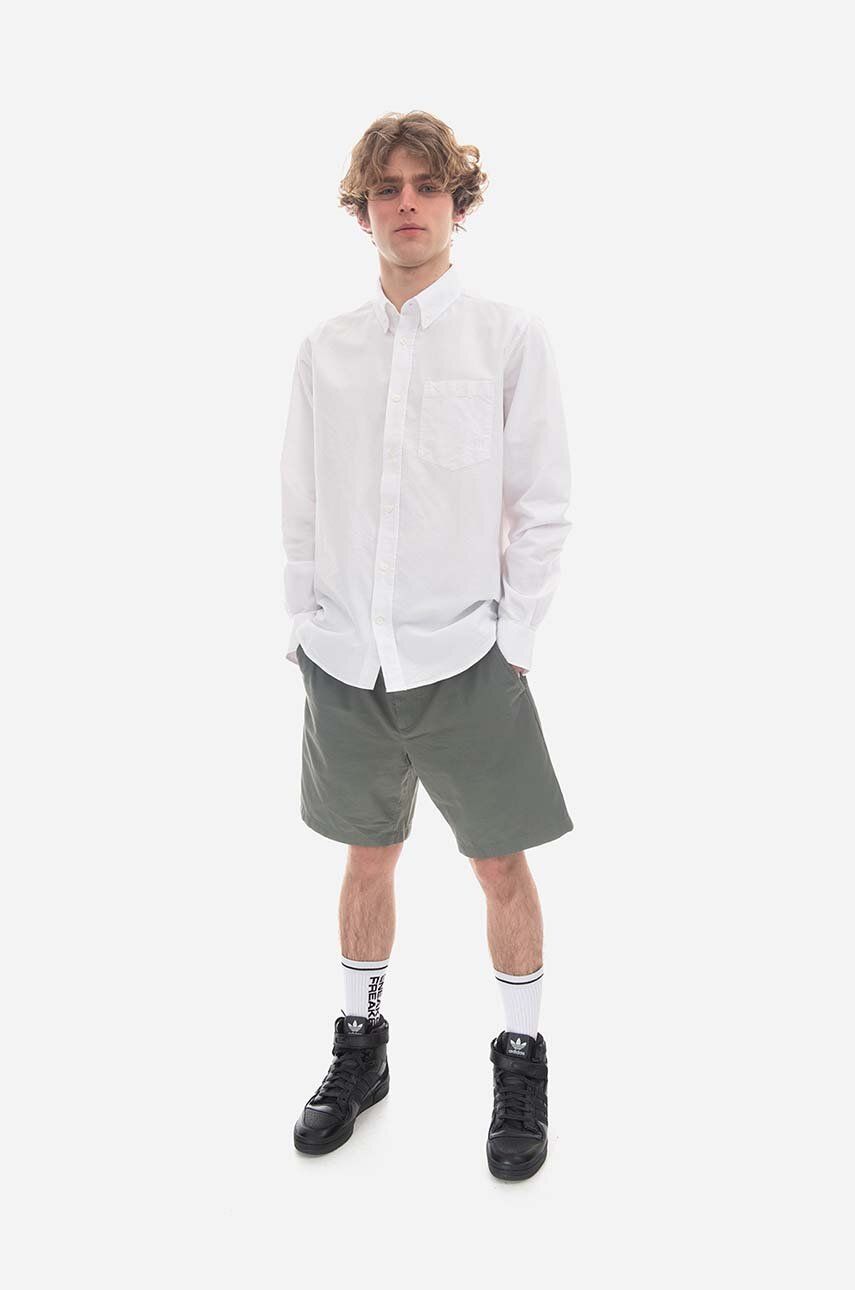 Šortky NORSE PROJECTS Ezra Light Twill Short Zelené | N35-0577-8061, 1