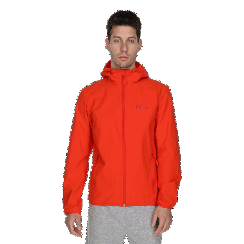 Vetrovka Jack Wolfskin Hooded Jacket Rivental Oranžová | 5029971-2193
