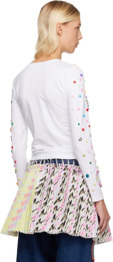 Dres Chopova Lowena Chopova Lowena Day Defunct Multi-Embellished Long Sleeve Jersey T-shirt Rôznofarebný | 2324, 2