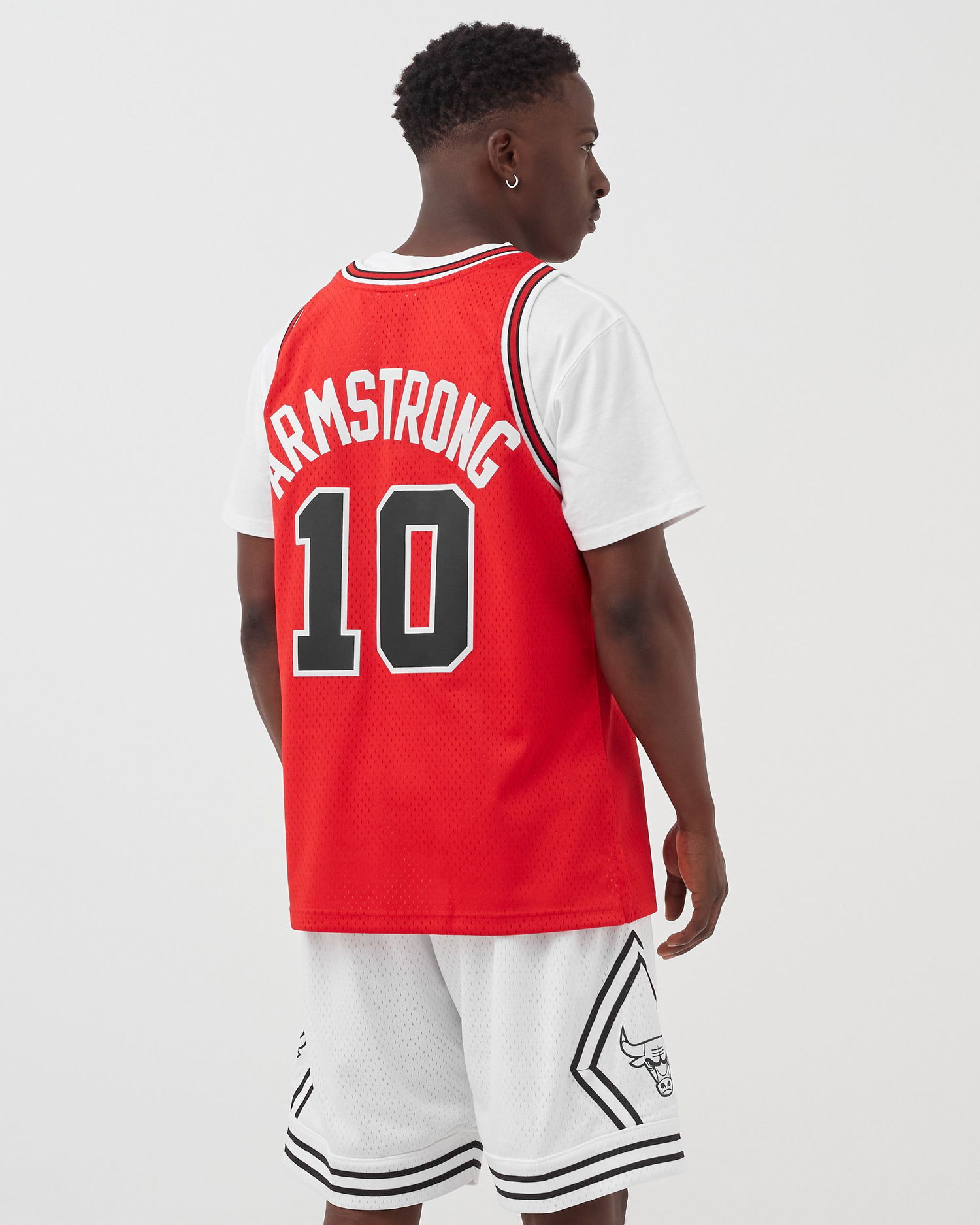 Dres Mitchell & Ness Swingman Jersey Chicago Bulls 1990-91 BJ Armstrong #10 Červená | SMJYSB19121-CBUSCAR90BAR, 1