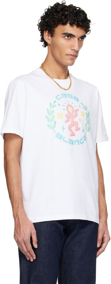 Tričko Casablanca Casablanca Dance Joy Classic T-shirt Biela | M-SP26-JTS-001-11, 1
