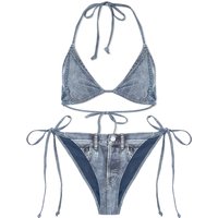 Plavky Acne Studios Denim Print Bikini Modrá | AJ0013-822, 1