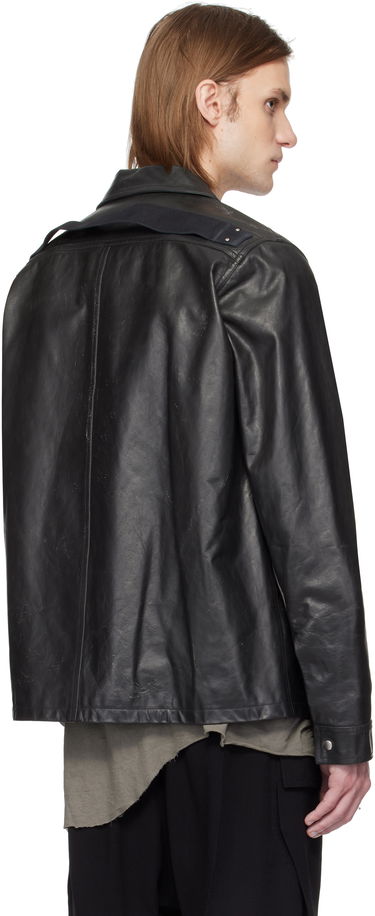 Bunda Rick Owens Rick Owens Hollywood Brad Leather Jacket Čierna | RU01E5764 LTP, 2