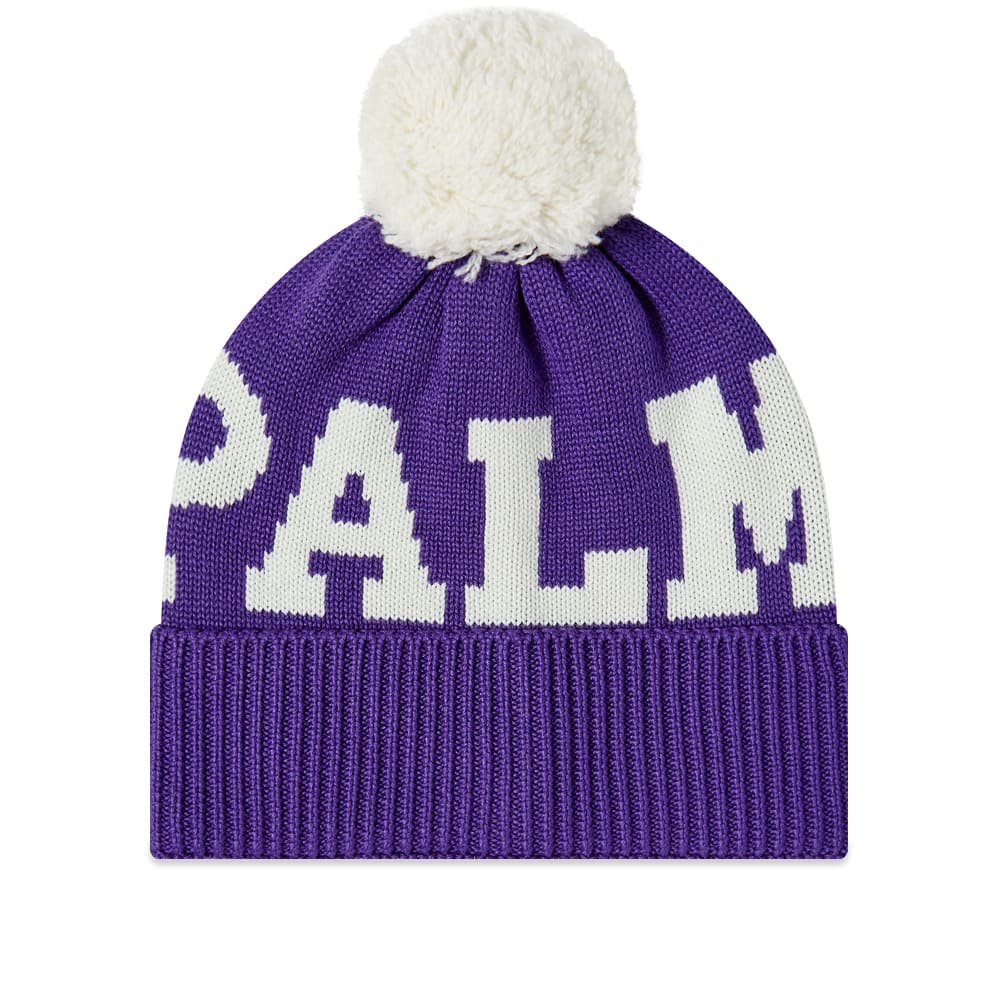 Kulicha Palm Angels Logo Pompon Beanie Fialová | PWLC011F22KNI0013701, 0
