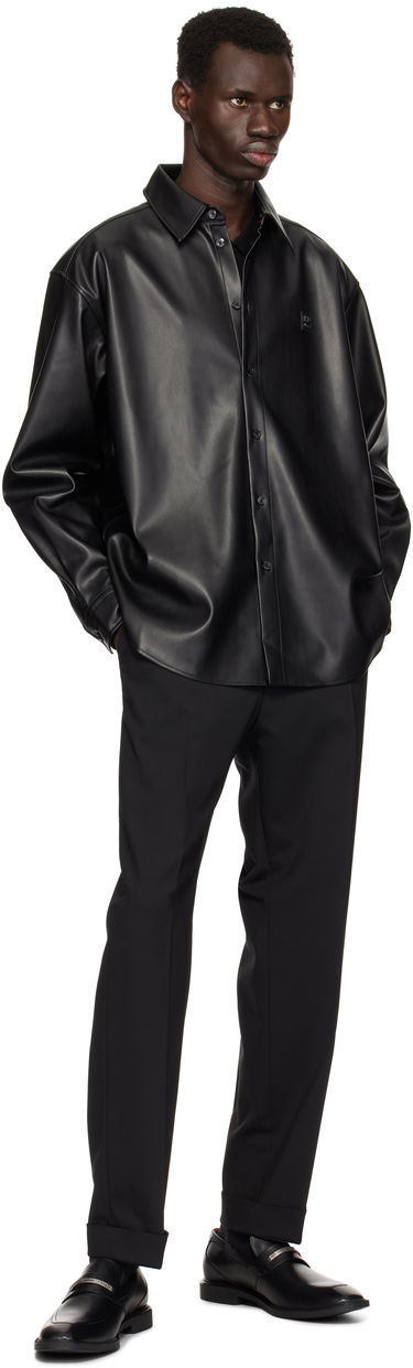 Košeľa BOSS Hugo Oversized-Fit Stacked Logo Shirt Čierna | 50534270, 3