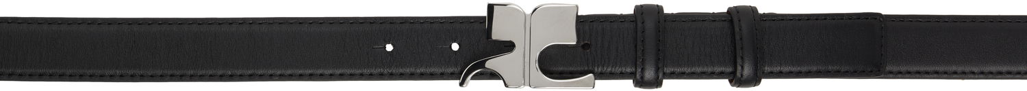Opasok Courrèges Courrèges AC Leather Belt Čierna | 125ACE020CR0065, 0