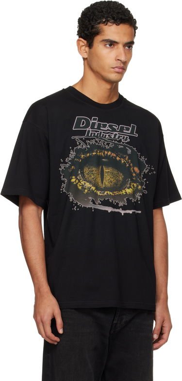 Tričko Diesel Diesel Industry Graphic T-Shirt Čierna | A19640-0PLAT-9XX, 3