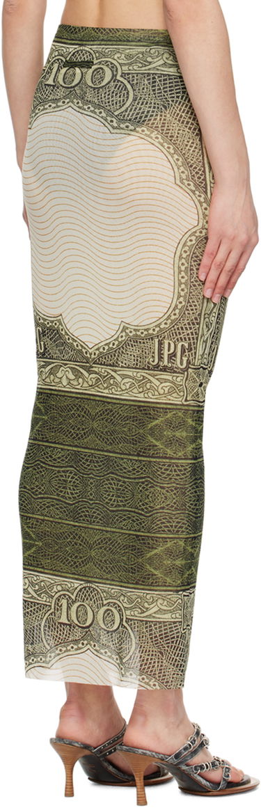 Sukňa Jean Paul Gaultier Jean Paul Gaultier 'The Cartouche' Print Maxi Skirt Zelené | 24/25-F-JU142-T515-400300156, 2