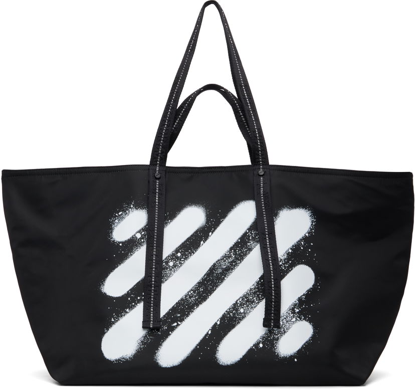 Tote bag Off-White Diagonal Spray Day Off Nylon Tote Bag Čierna | OMNA20JF25FAB0011001