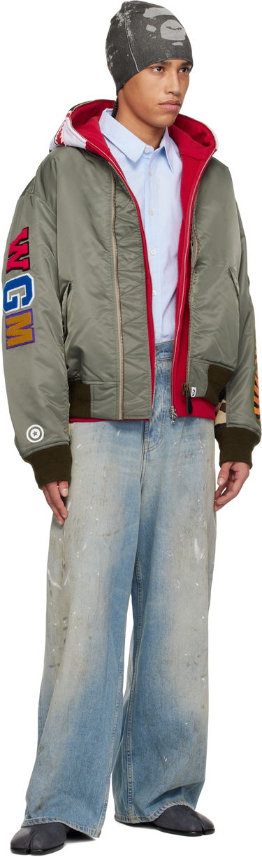 Bomber bunda BAPE BAPE Shark MA-1 Bomber Jacket Zelené | 001HJK701003M, 3