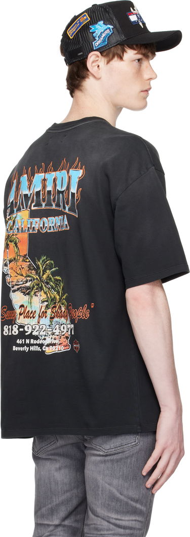 Tričko AMIRI AMIRI Sunny Place Oversized T-Shirt Čierna | AMJYTE1210, 2