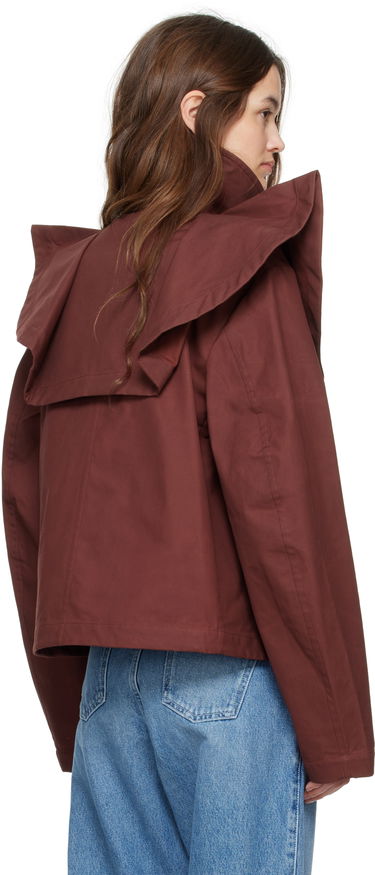 Bunda JW Anderson JW Anderson Oversized Collar Trench Jacket Hnedá | JK0366-PG1683, 2