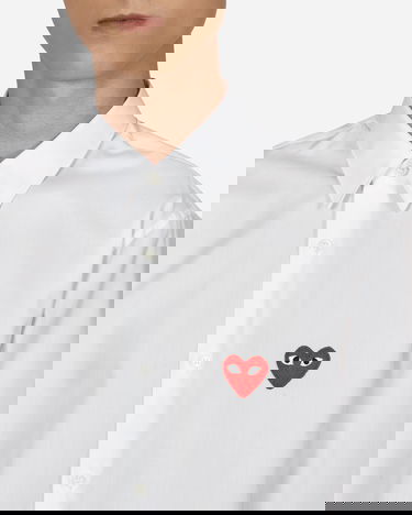 Košeľa Comme des Garçons Heart Longsleeve Shirt Biela | P1B002 2, 5