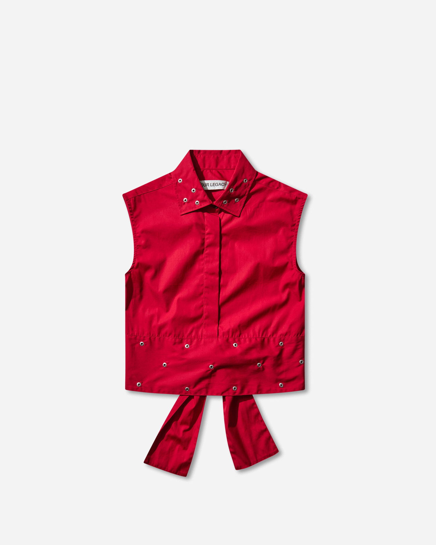 Vesta OUR LEGACY Girdle Tie-Back Vest Červená | W4252GLR 001, 1