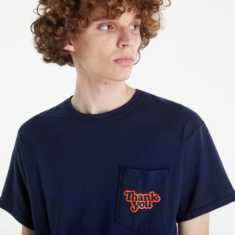 Tričko Thank You Skateboards Logo Pocket Tee Navy | PCKT-Navy, 1