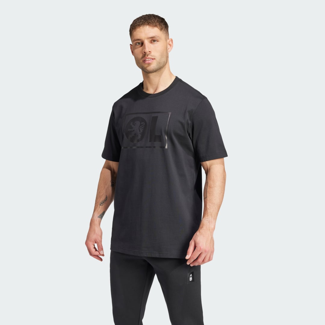 Tričko adidas Performance Olympique Lyonnais Seasonal Čierna | IT4225, 0